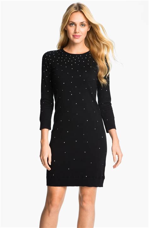 michael kors studded sweater dress|Michael Kors bodycon dress.